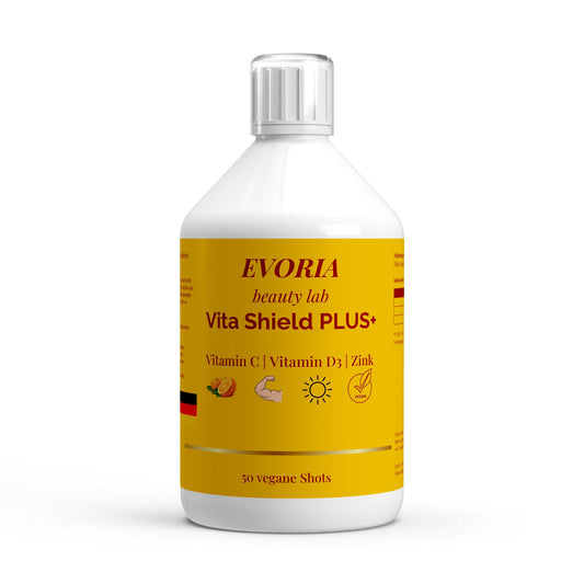 Evoria Vita Shield - shot végétal - vitamine C,D3 & zinc - 50ML - immunité - evoria beauty lab