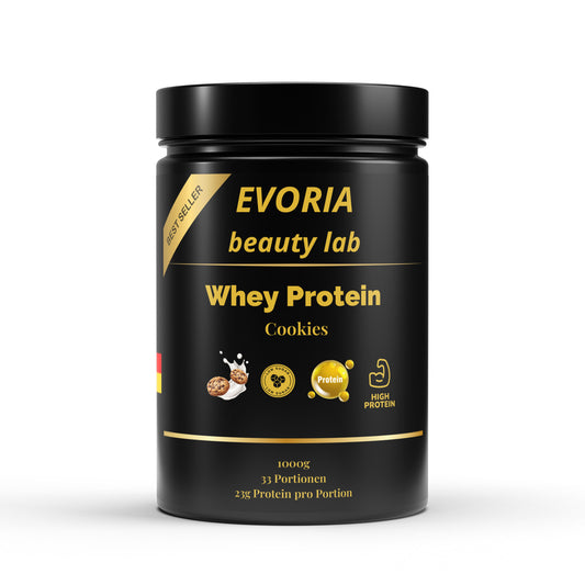 WHEY Protéine - Goût Cookies - 1000g - 23 G par portion - Eoria beauty lab - evoria beauty lab